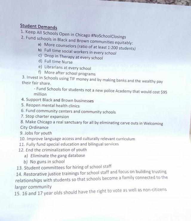 ChicagoWalkoutDemands